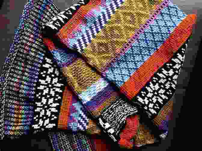 A Close Up Of A Fair Isle Tunisian Crochet Swatch, Displaying A Variety Of Intricate Motifs And Vibrant Colors. Fair Isle Tunisian Crochet: Step By Step Instructions And 16 Colorful Cowls Sweaters And More