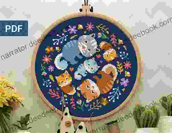 A Cross Stitch Pattern Of A Cat Curled Up In A Cozy Corner 7 Cats Cross Stitch Patterns Rue Du Chat