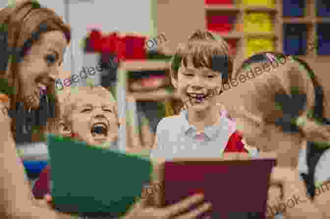 A Group Of Children Reading And Laughing Together Master Your Dragons: Alliterative Dragon Stories To Master Speaking And Reading English Confidently