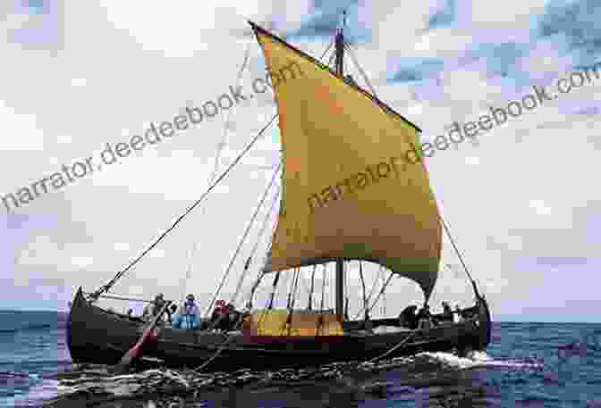A Majestic Viking Ship Sails Across The Irish Sea, Its Sails Billowing In The Wind Fin Gall: A Novel Of Viking Age Ireland (The Norsemen Saga 1)