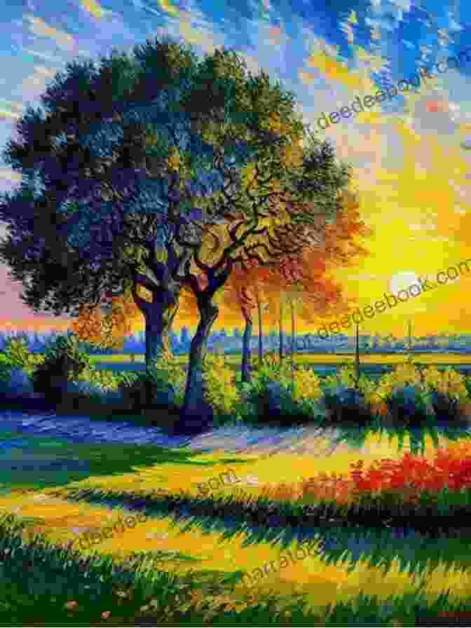 A Painting Of A Vibrant Landscape With Bold Brushstrokes And Intense Colors, Capturing The Essence Of The Natural World. Fine Art And Perceptual Neuroscience: Field Of Vision And The Painted Grid (Explorations In Cognitive Psychology)