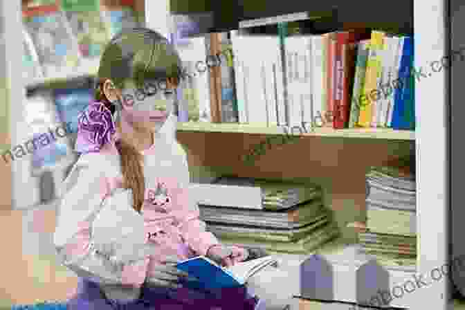 A Preschooler Engrossed In A Book, Surrounded By Colorful Bookshelves New English Activity For Ages 3 4 (Preschool)