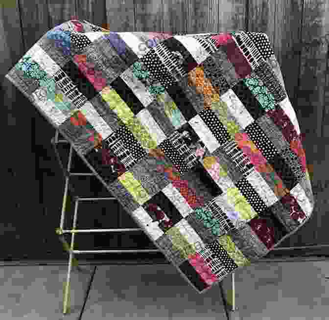 A Vintage Quilt Top Repurposed Into A Vibrant Modern Quilt With Geometric Embroidery Details. Ideas For Vintage Quilt Remakes: Remake Antique And Vintage Quilts Projects With Modern Techniques: Quilt Of Patterns For Old Quilts