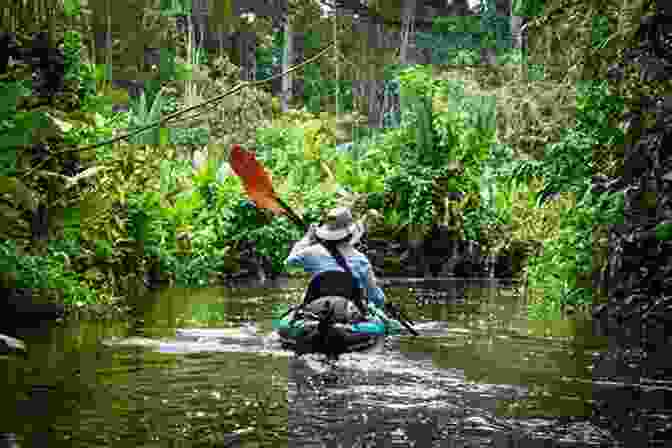 Adventurous Tourists Exploring The Amazon Rainforest, Colombia Adventure On Sale Colombia South America