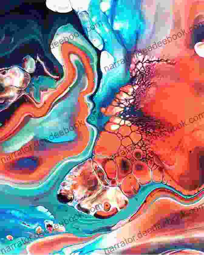 An Abstract Painting With Vibrant Colors And Fluid Shapes, Exploring The Boundaries Of Visual Perception. Fine Art And Perceptual Neuroscience: Field Of Vision And The Painted Grid (Explorations In Cognitive Psychology)