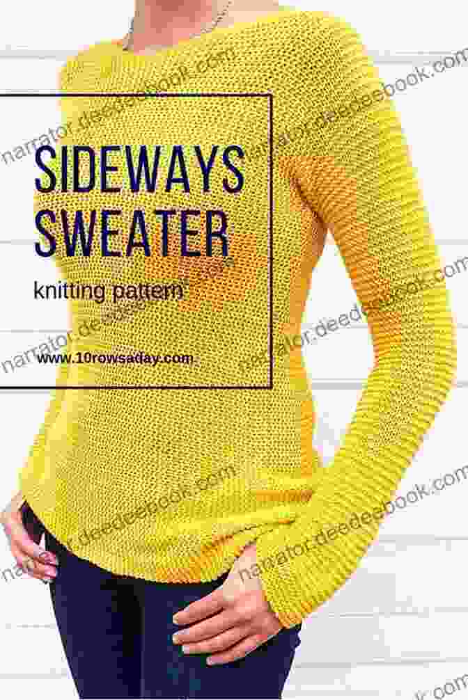 An Appliqué Sideways Knit Sweater Knitting Cuff To Cuff: A Dozen Designs For Sideways Knit Garments (Twelve Sweaters One Way)