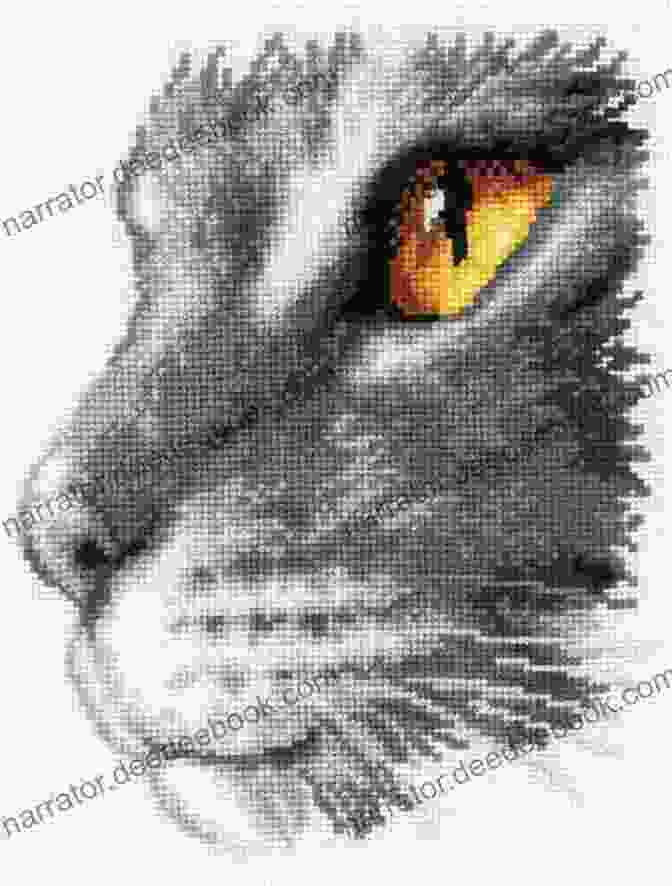 An Intricate Cross Stitch Pattern Of A Majestic Cat Adorned With Intricate Details 7 Cats Cross Stitch Patterns Rue Du Chat