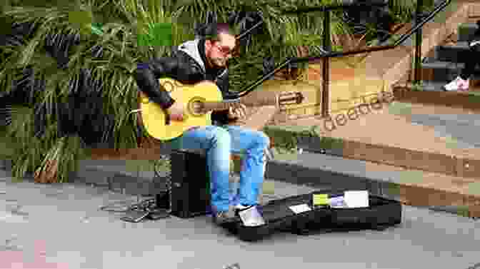 Close Up Of A Street Performer Playing The Guitar In Barcelona Barcelona Kaleidoscope Swati Bibikar