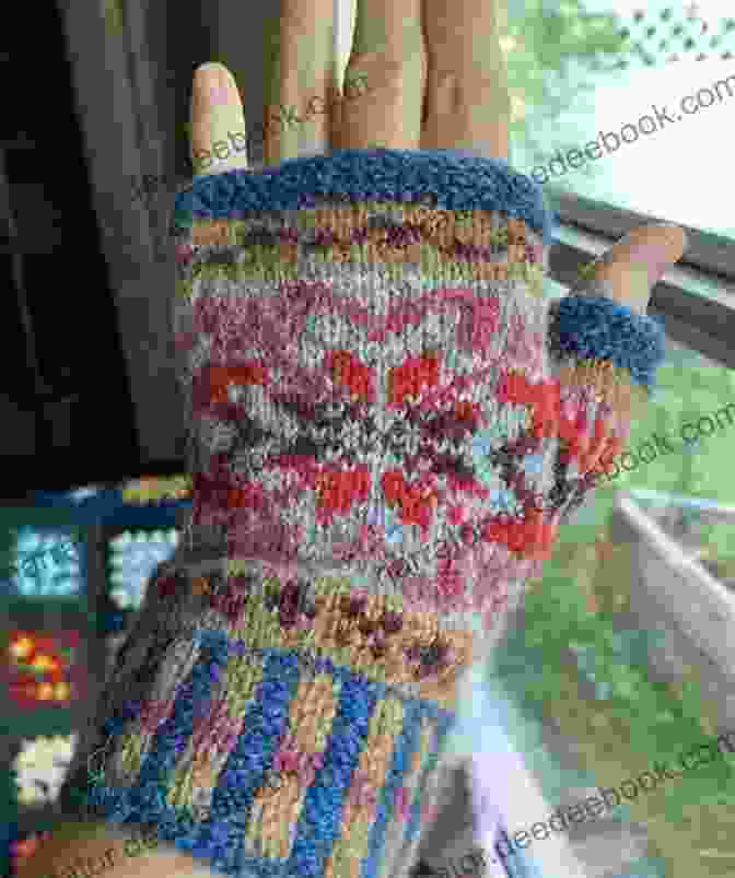 Fair Isle Mittens With Colorful Patterns Be Creative: 101 Ideas To Treasure (Knitting Crocheting And Embroidery 2)