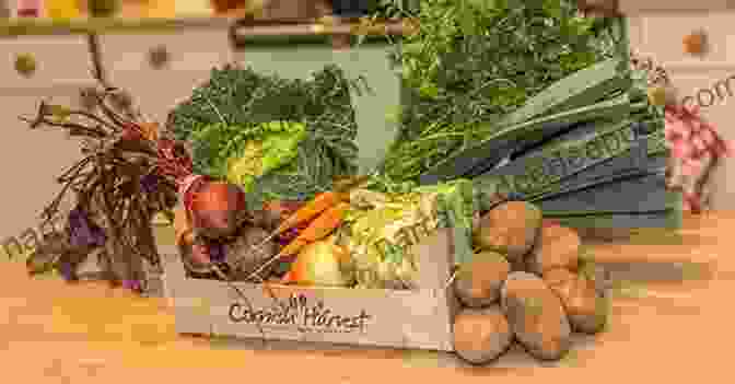 Freshly Harvested Cornish Produce, Including Lamb, Vegetables, And Fruits The Cake And The Sea