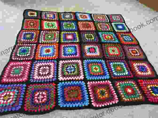 Granny Square Afghan In Vibrant Colors Be Creative: 101 Ideas To Treasure (Knitting Crocheting And Embroidery 2)