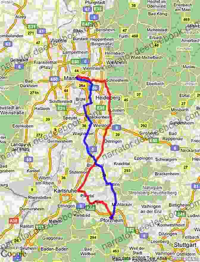 Map Of Bertha Benz's Road Trip Route Bertha And The First Road Trip