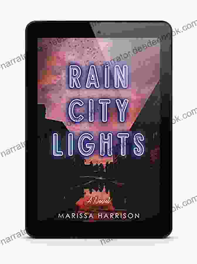 Rain City Lights Novel Cover Art, Depicting A Woman With Glowing Eyes Standing In A Rainy Cityscape Rain City Lights: A Novel