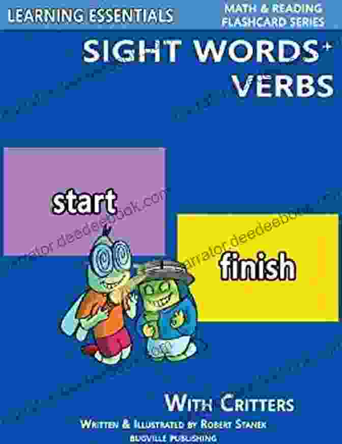 Sight Word: And Sight Words Plus Verbs: Sight Words Flash Cards With Critters For Preschool Kindergarten Up (Learning Essentials Math Reading Flashcard Series) (Bugville Critters 73)