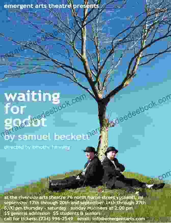 Waiting For Godot Poster Showing Two Men Sitting On Logs Grain In The Blood (Modern Plays)